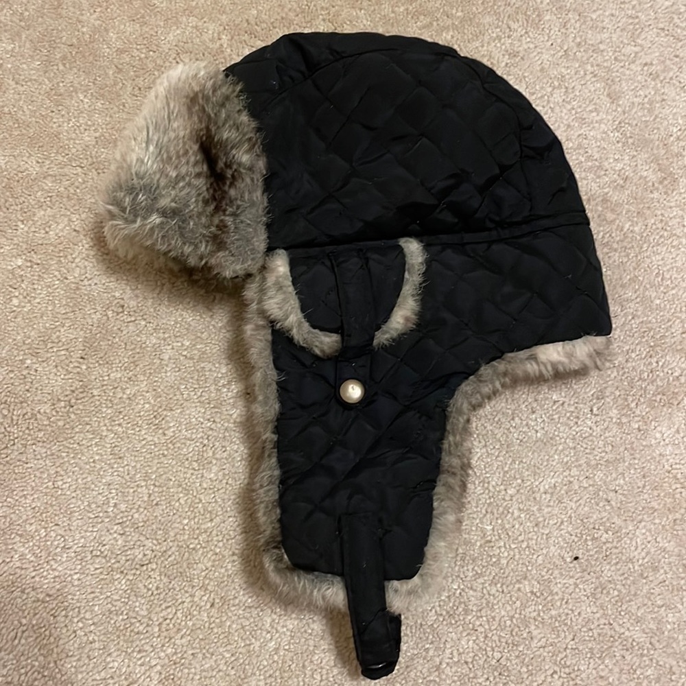 Kid’s Fur Lined Trapped Cap